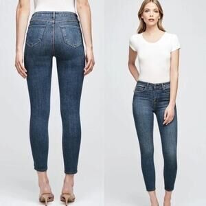 L'AGENCE Margot High Rise Ankle Skinny Jeans in Dark Vintage Size 26